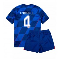 Croatia Josko Gvardiol #4 Replica Away Minikit Euro 2024 Short Sleeve (+ pants)